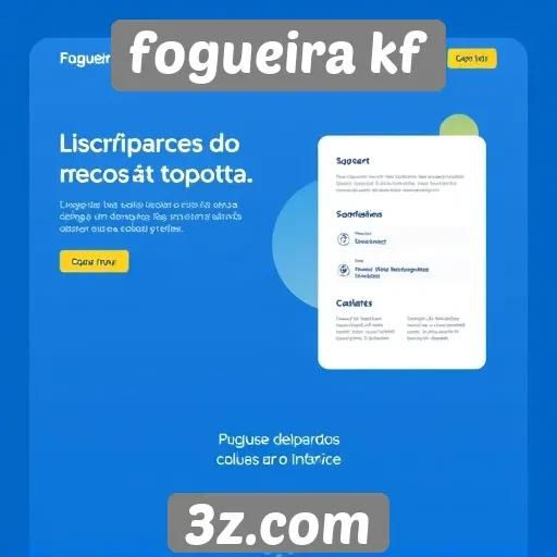 Análise da interface do site Fogueira KF