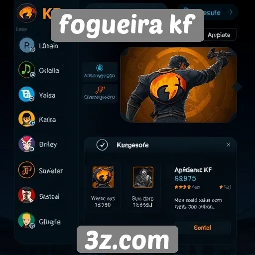 Exploração da interface do usuário no Fogueira KF